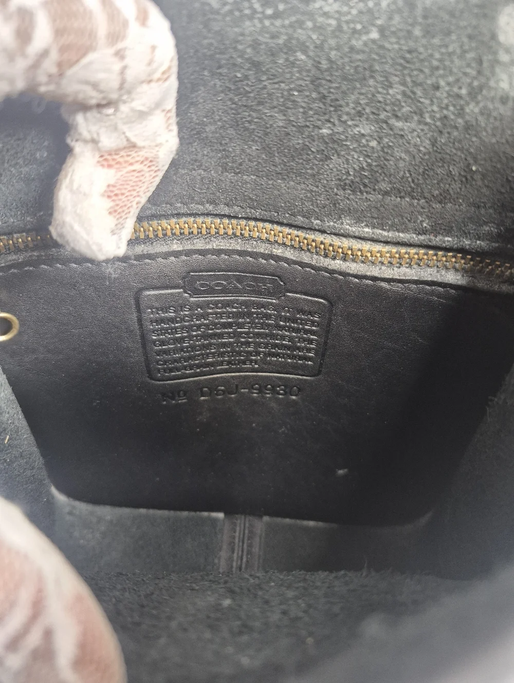 Coach Vintage Murphy Classic Black Leather Crossbody Bag